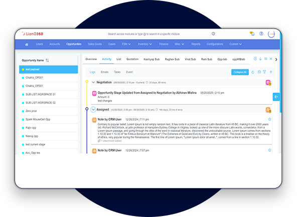 LionO360 CRM