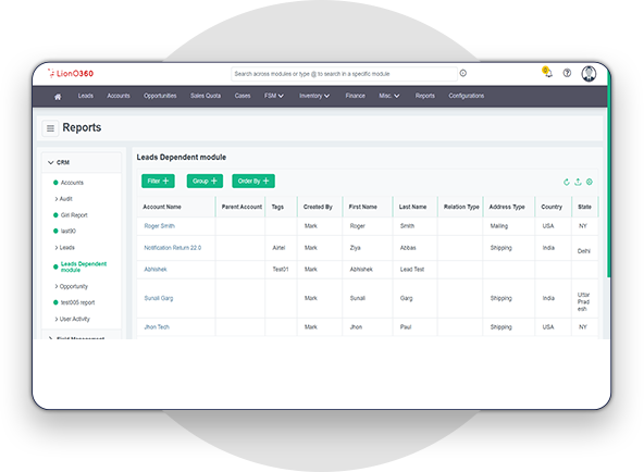 LionO360 CRM