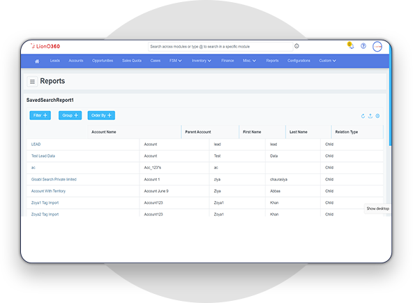 LionO360 CRM