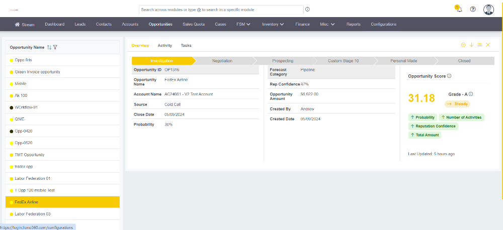 AI opportunity scoring