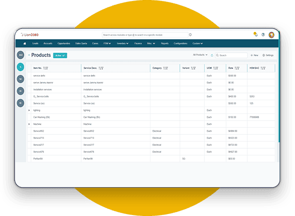 LionO360 ERP Multi- Warehousing
