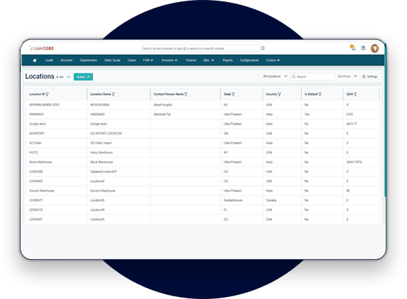 LionO360 ERP Inventory 