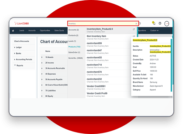 LionO360 ERP Multi-Currency Feature 